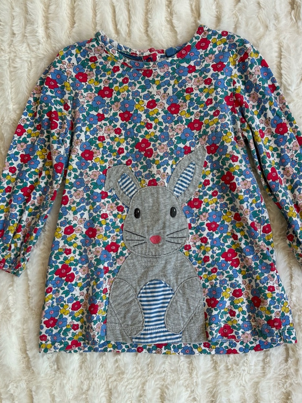 Baby Boden Floral Long Sleeve Dress